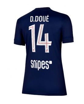 Paris Saint-Germain Desire Doue #14 Maglia Gara Casa Repliche 2025-26 Donna Maniche Corte